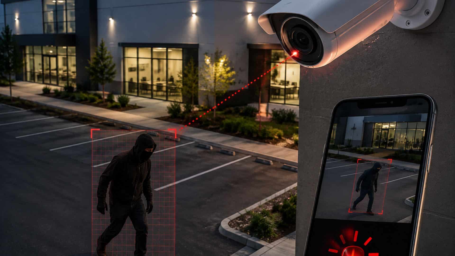 Commercial Security Cameras with Motion Detection Alerts in DFW, Texas
