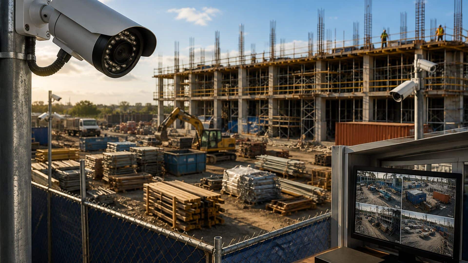 Security Cameras for Construction Sites Deter Theft On-Site